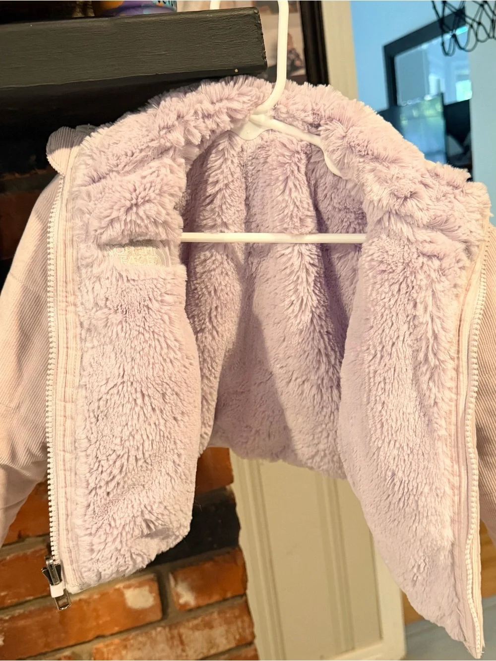 The North Face Lavender Reversible Mossbud/Corduroy Jacket (Toddler)